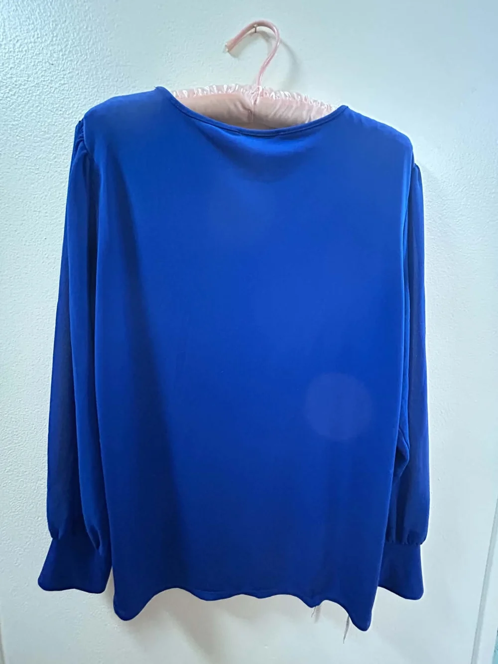 Calvin Klein Electric Blue Long Sleeve Crewneck Top
